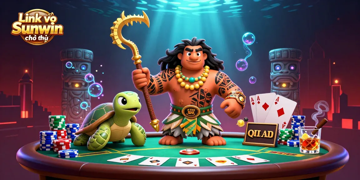 Engage in dynamic poker action with the Link vào Sunwin chính thức scene featuring vibrant casino elements.