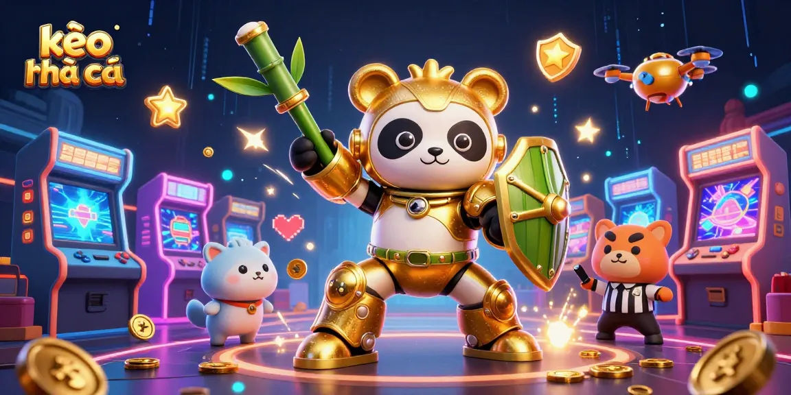 Play kèo nhà cái with engaging 3D animated casino characters in a vibrant digital arena.