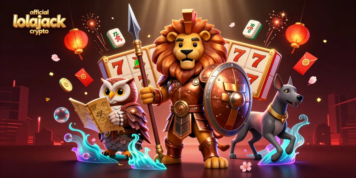 Engage in thrilling gameplay with official lolajack crypto in this dynamic 3D casino scene.